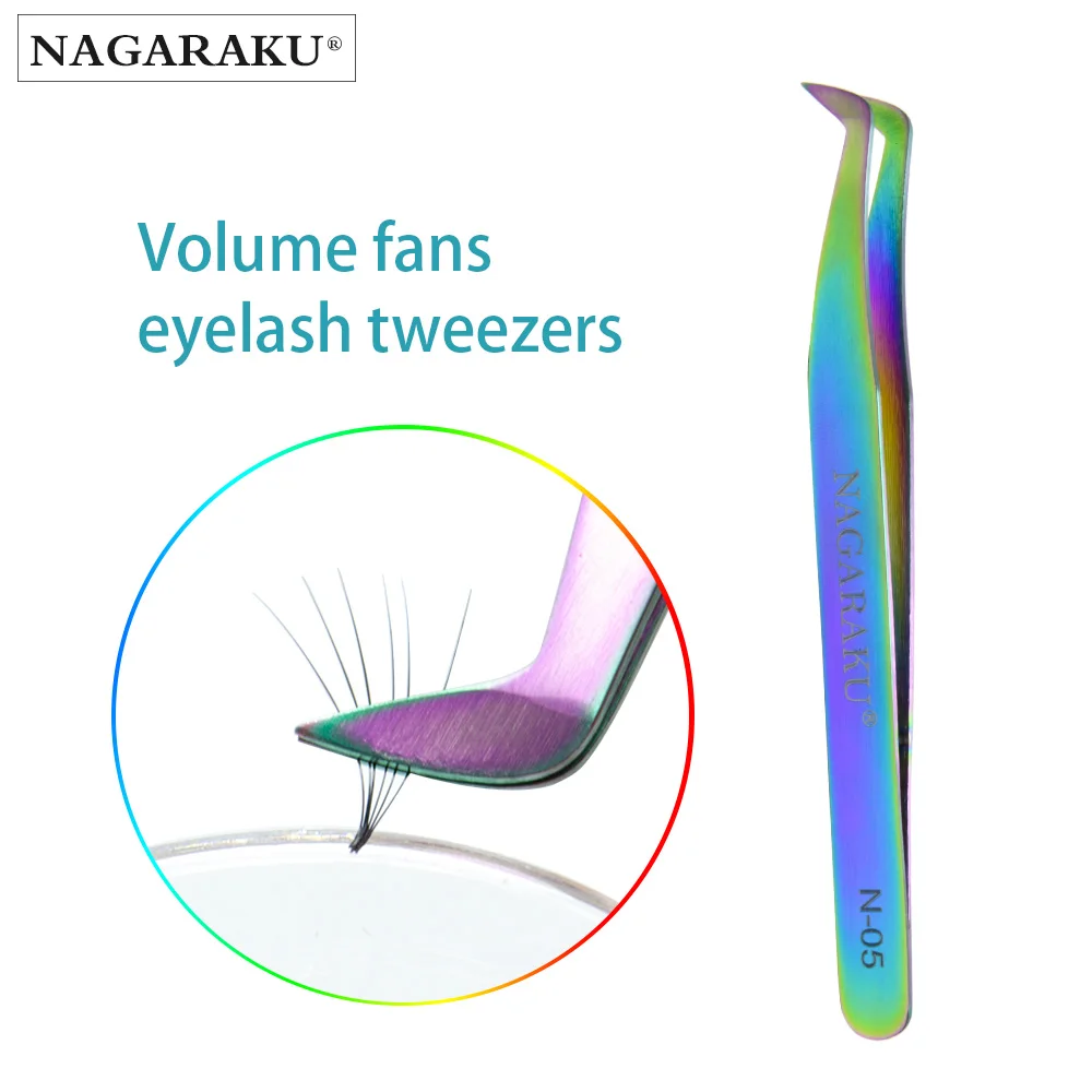 NAGARAKU 1 pc High quantity Make up Tools Eyelash Tweezers premade volume fans russian eyelash |