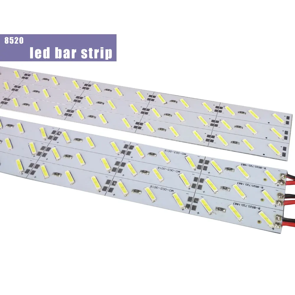 10 шт./лот светодиодный s 0,5 м светодиодный бар светильник smd 5050 5630 7020 8520 4014 12V светодиодный жесткой полосы белый теплый холодный RGB под кухонный шкаф