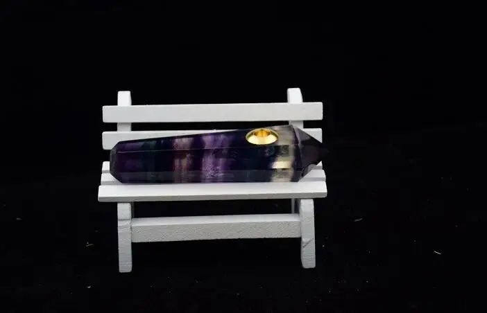 

Natural quartz crystal fluorite smoking pipe cigarette holder