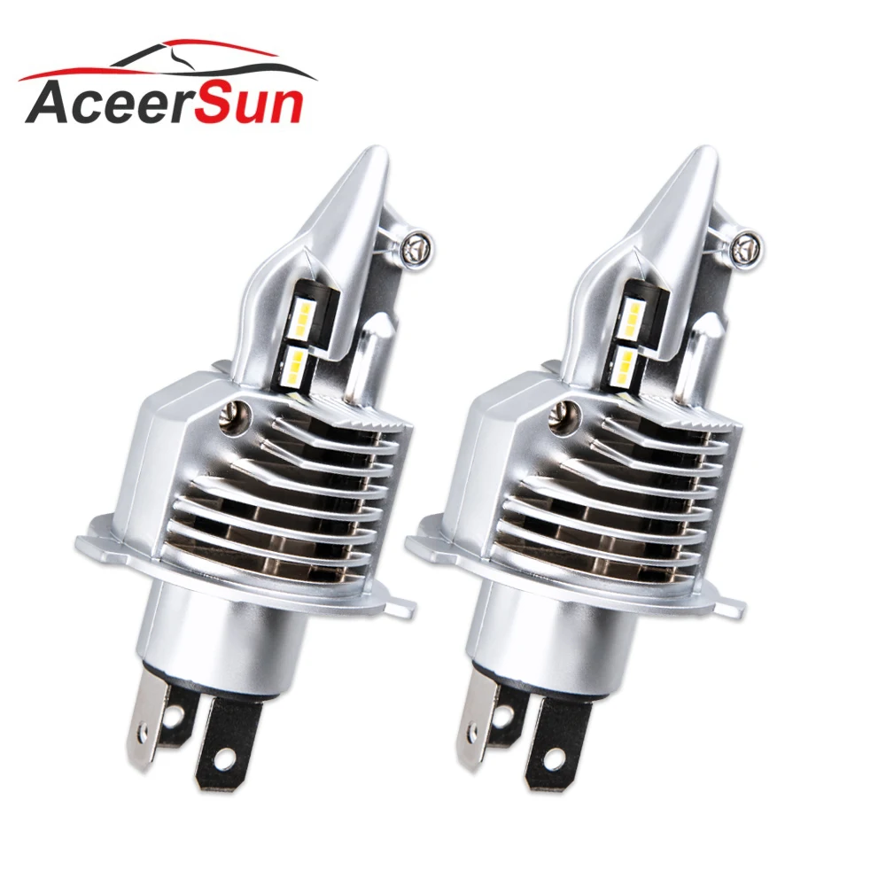 2 шт. супер яркий CSP лампада h4 led Кош высокого ближнего света головной светильник