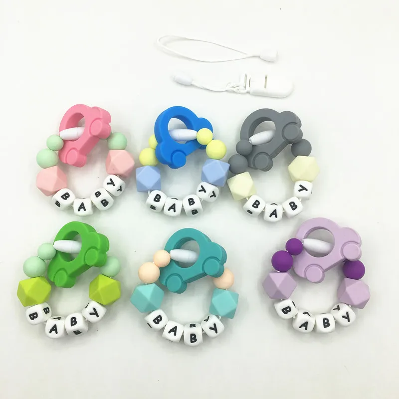 Самодельные Силиконовые персонализированные именные зажимы для соски пустышки