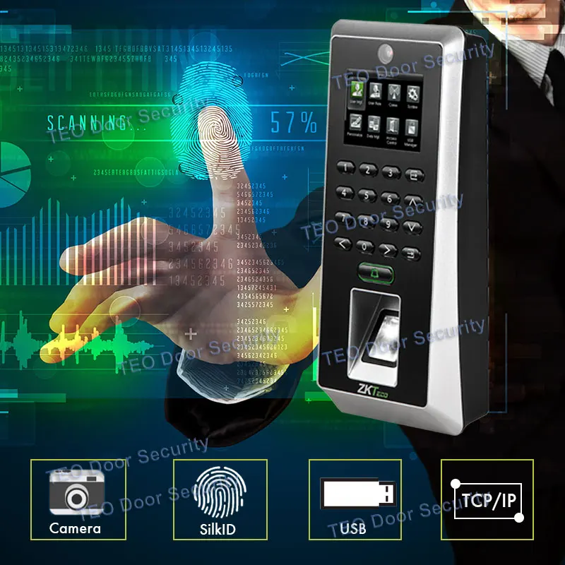 

Newest Hardware Platform ZMM220 F21 Bio ID Sensor Fingerprint Reader with Camera Biometrics Fingerprint Machine 3000Users