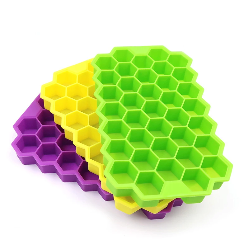 Сотовая форма ледяной куб 37 кубов поднос формы контейнеры для хранения лоток