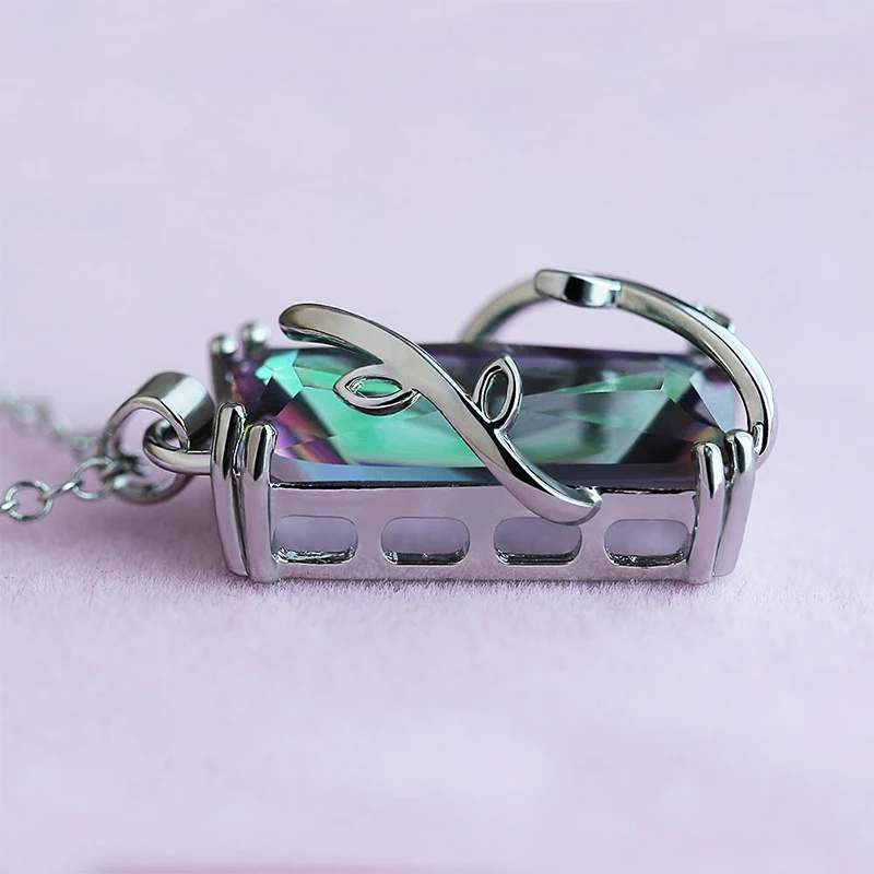 Огромная винтажная мода подлинное натуральное огненное Радужное мистическое