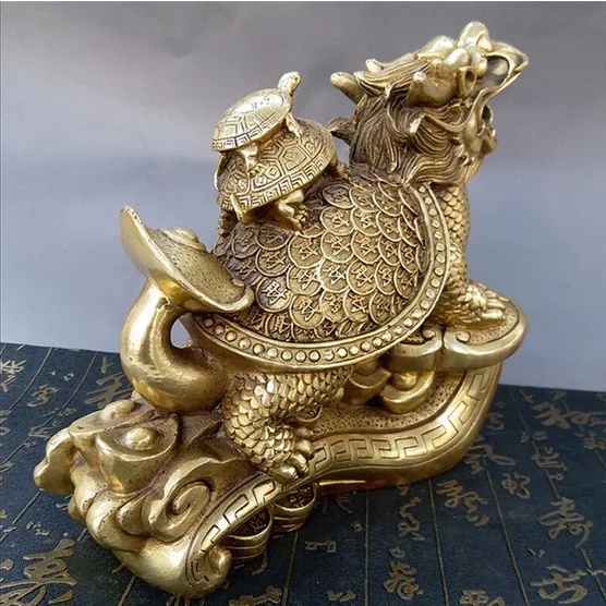 YM 309 The store selling hot metal crafts copper Ruyi Lucky Dragon turtle town house defends home auspicious ornAM | Дом и сад