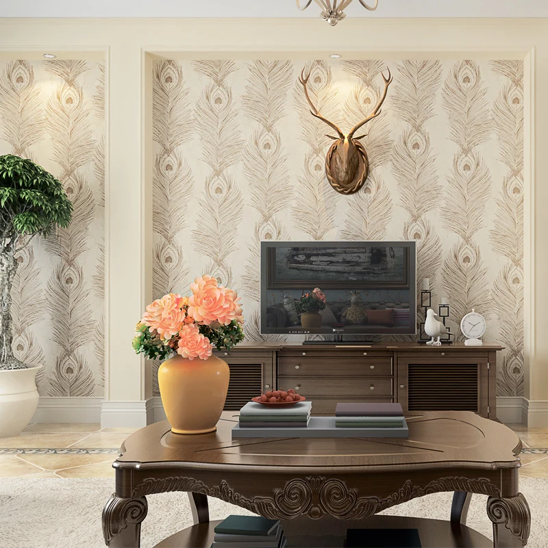 Обои beibehang из чистой бумаги в юго восточном азиатском стиле обои с зеленым