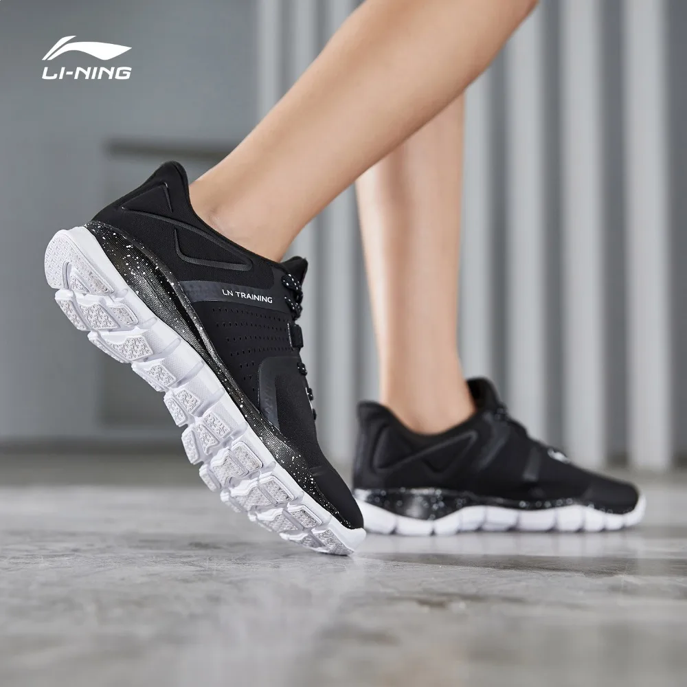 Li-Ning Для женщин 24 часа в сутки Гибкие тренировочные обувь Разделение верхняя дышащая подкладка светильник Спортивная обувь Кроссовки AFHP002 SJFM19