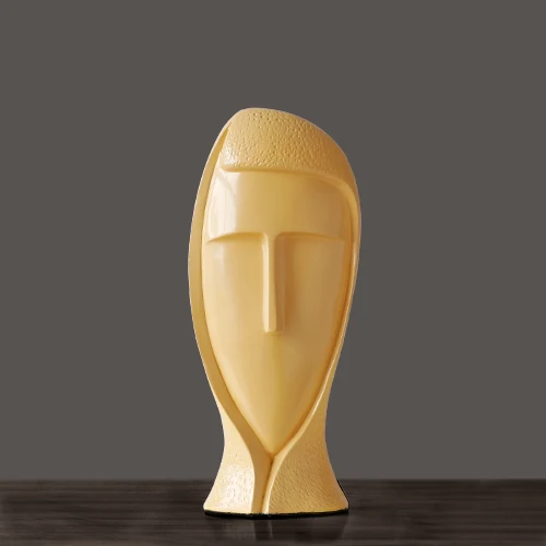 Yellow (M) Статуя из смолы, Декоративная скульптура, современное искусство для украшения дома, аксессуары, ремесла, креативные домашние статуэтки для гостиной, Декор - Цвет: Yellow (M)