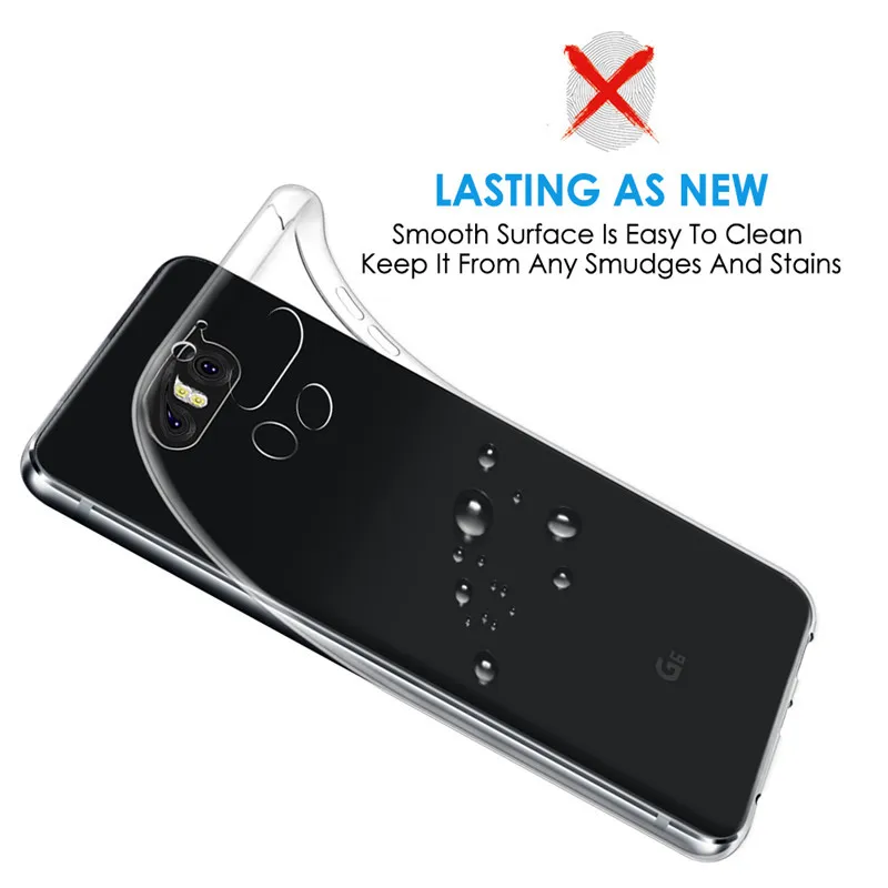 Ультратонкий Мягкий ТПУ гелевый оригинальный прозрачный чехол для LG G6 G 6