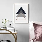 Минималистский геометрический холст, постеры и принты, настенная живопись с пальмовыми листьями для гостиной, домашний декор