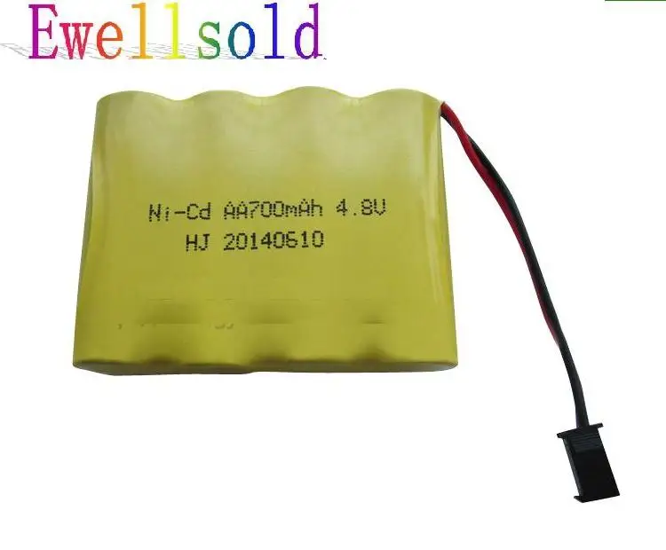 Ewellselling 2 шт./лот 4 8 в 700 мАч Ni CD AA батарея для R/C автомобиля радиоуправляемая