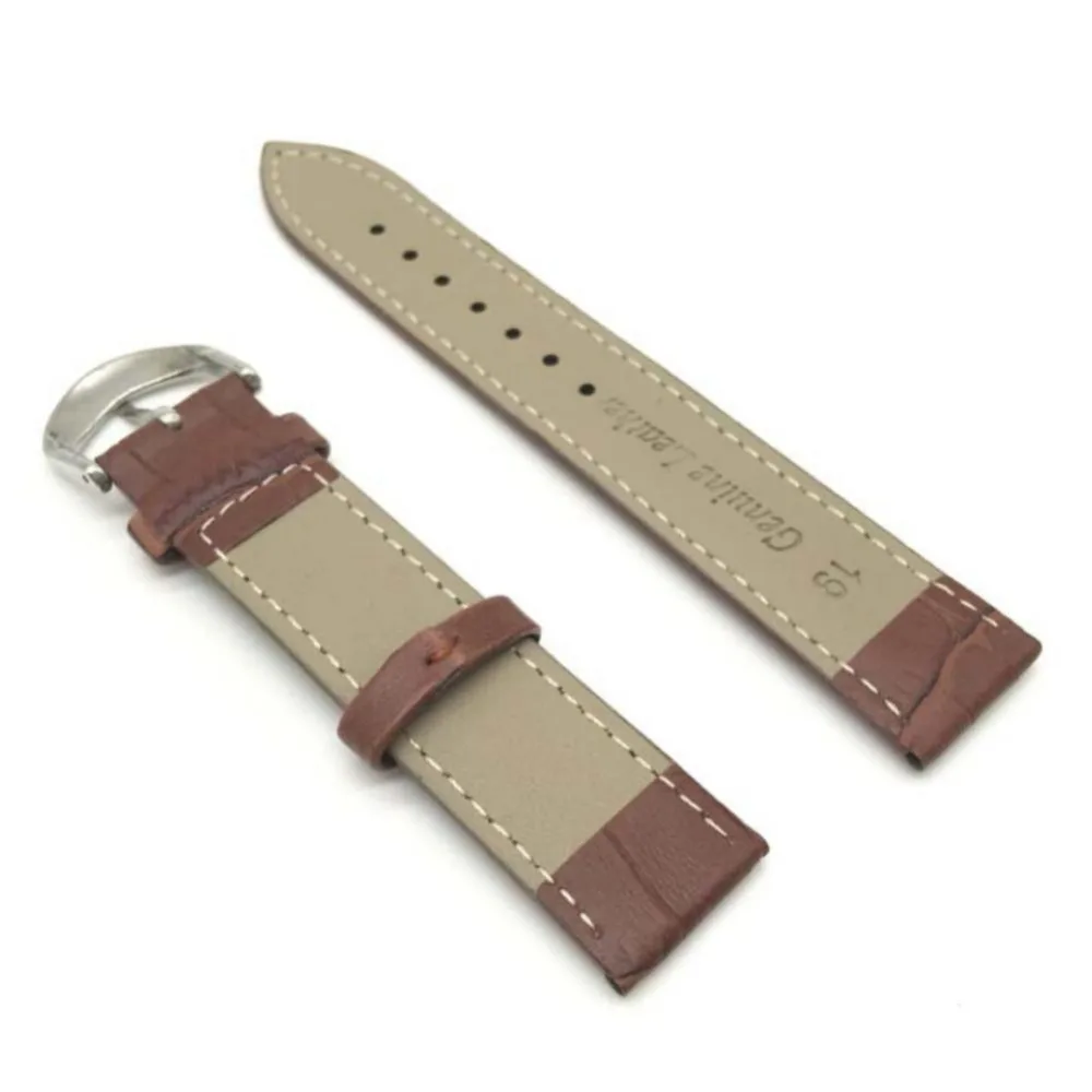 Leather Watches Band Strap 14mm 16mm 18mm 20mm Brown White Green Black Red Woman Man Watchbands Watch Belts | Наручные часы