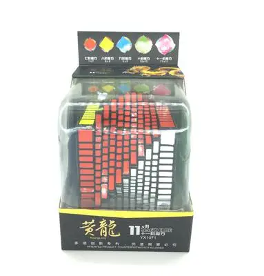 YUXIN Хуанлун 11x11x11 Cube Black Magic кубики 11 слоев 11x11 Скорость Мэджико Cubo подарок игрушки |
