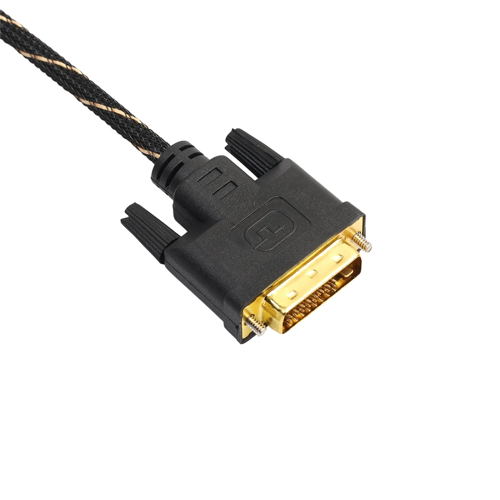 REXLIS ЖК дисплей Цифровой Монитор DVI D к Золото Мужской 24 + 1 Pin Dual Link ТВ кабель для TFT 0 5