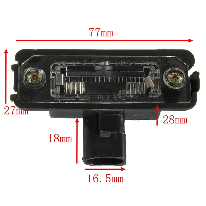 2X Oem светильник для номерного знака лампы VW Smd светодиодный Volkswagen Golf 4 5 6 Jetta Polo Passat