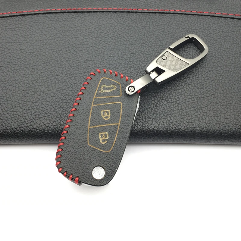 100% кожаный чехол для автомобильного ключа Fiat / Panda Stylus Stitch/Doblo/big/Bravo 500