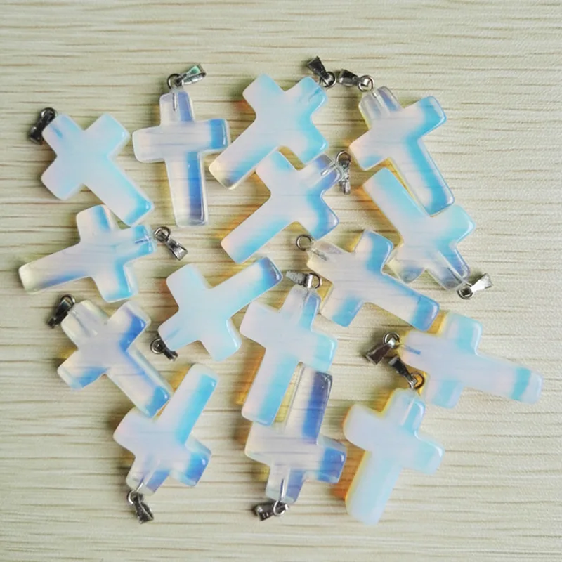 Оптовая продажа Лидер продаж подвеска-крест из опала подвески натурального