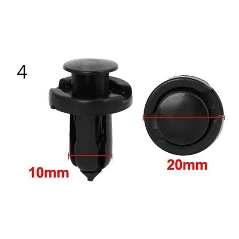 100 шт. автомобильные нажимные штифты с заклепками клипса для отделки кузова