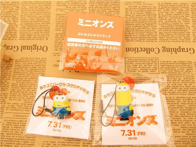 3 ~ 5 см Подвески Миньоны С Пылезащитным штекером оригинальная упаковка Шарм для