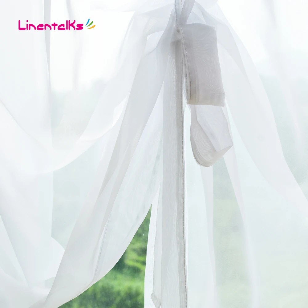 Новое Прибытие Pure Color Европейский Короткие Занавес Шар Тюль Стержень Балкон