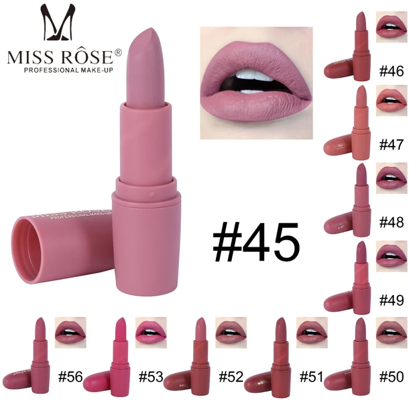 Miss Rose 2019 новые помады для женщин сексуальный бренд губы цветная Косметика