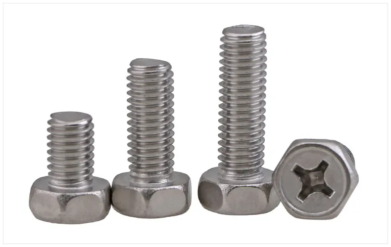 M3M4M5 304 stainless steel cross recess concave outside six corner bolts angle screws. | Обустройство дома
