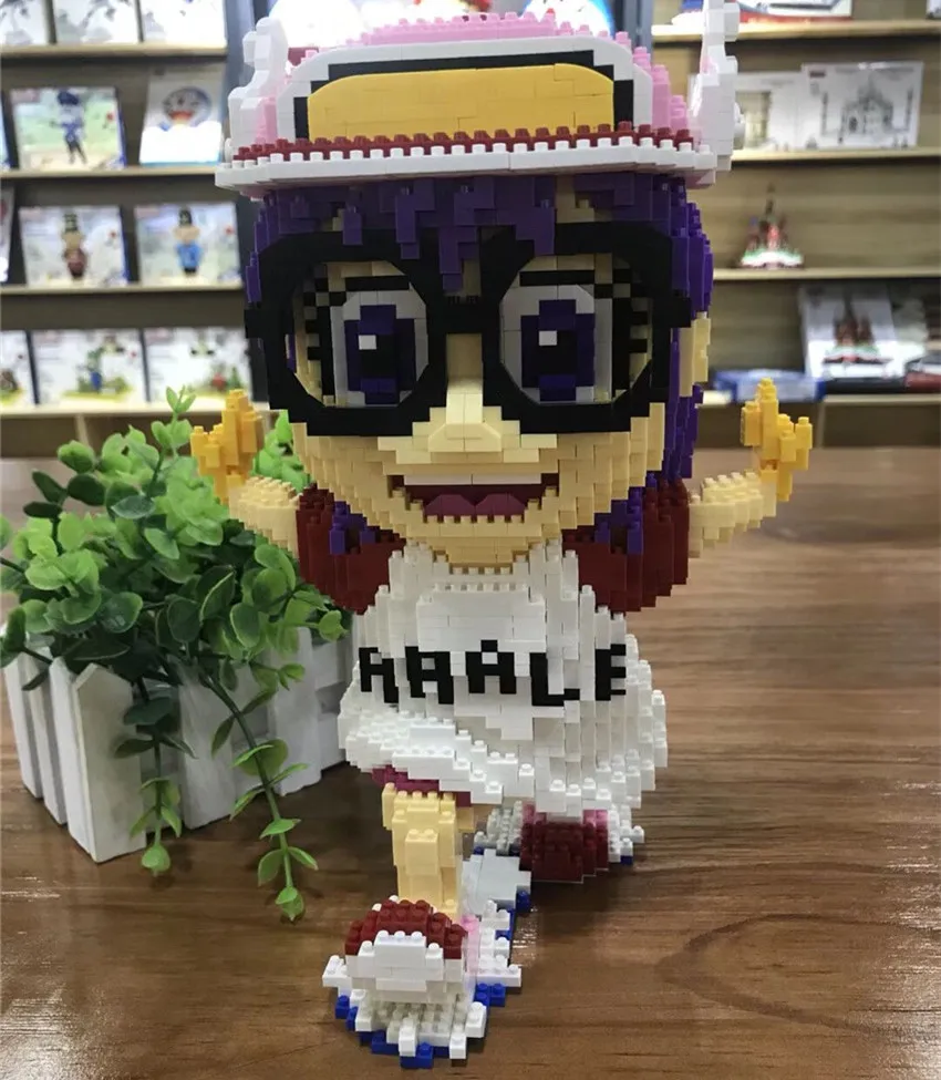 Balody аниме Dr.Slump Alrale розовые крылья ангела очки бегущая девушка сделай сам