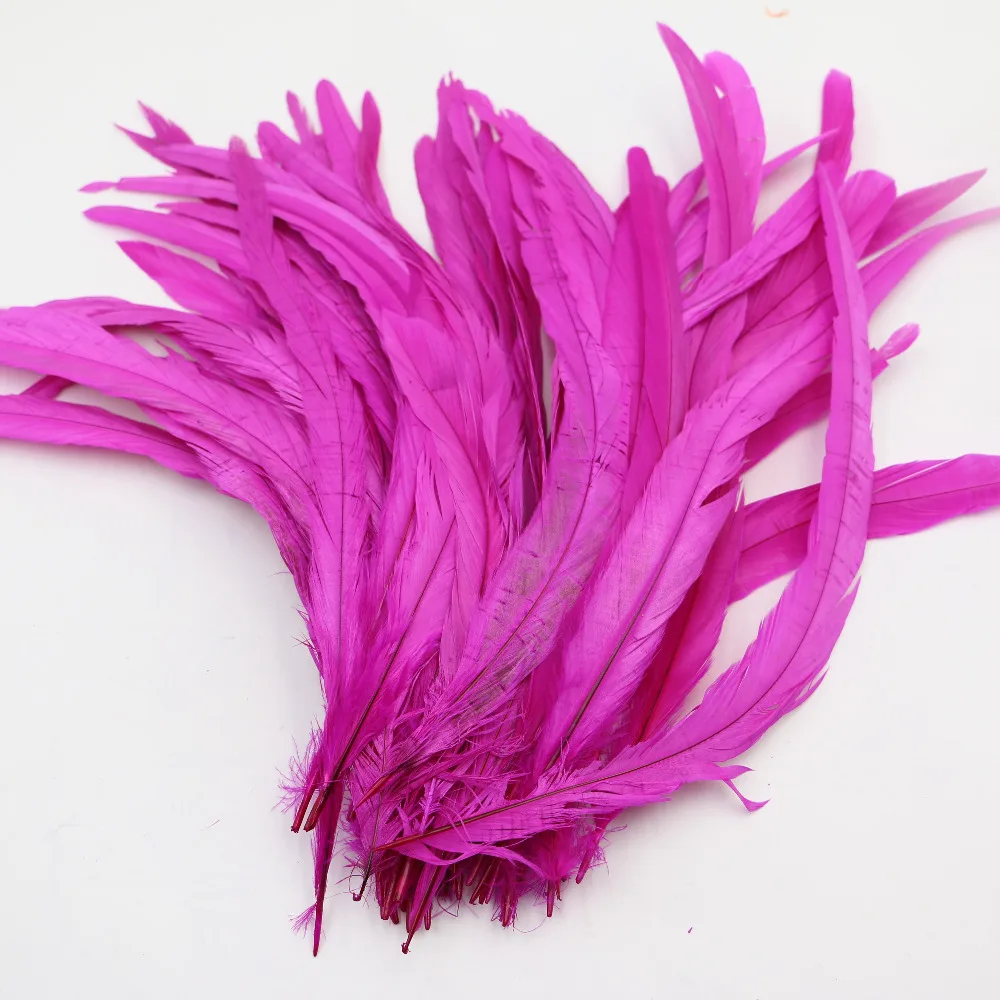 100 шт. окрашенные Свободные Искусственные волосы ярко-розовые в седло барсука