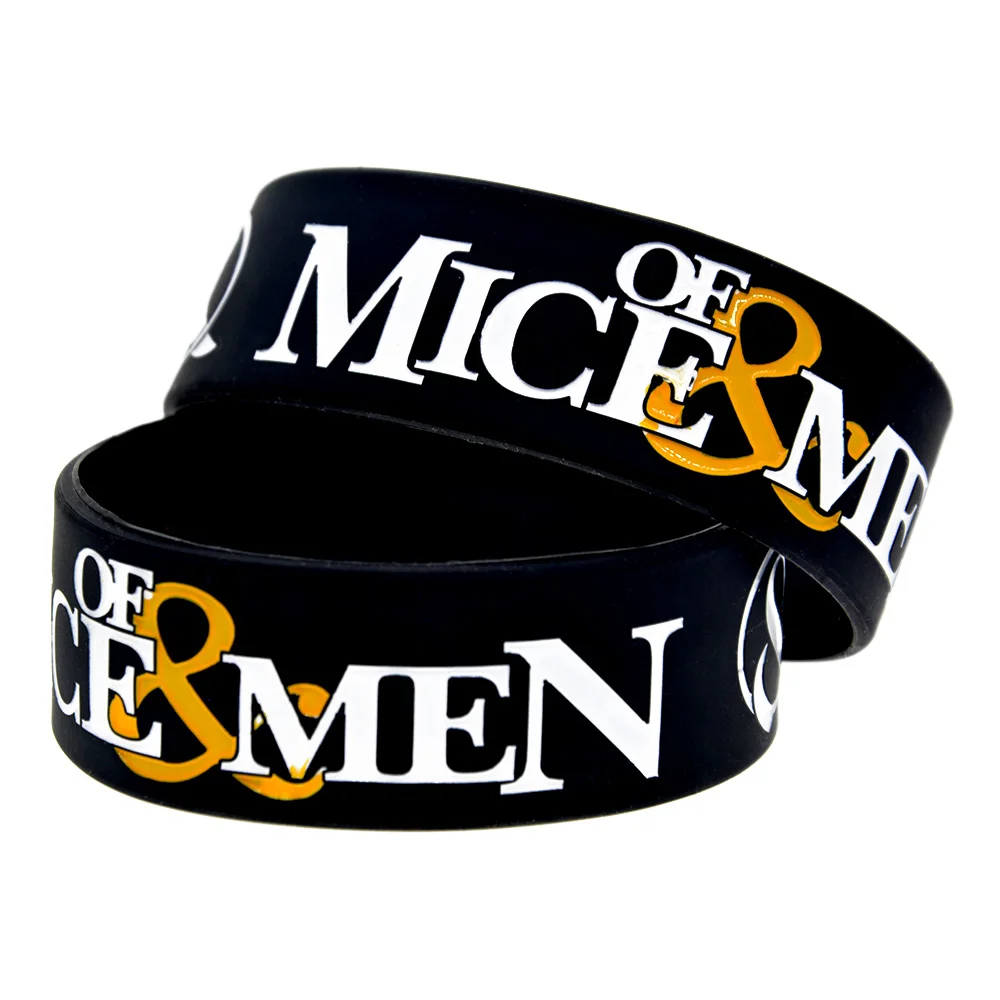 

OBH 25PCS Of Mice and Men Music Silicone Decoration Wristand for Music Concert