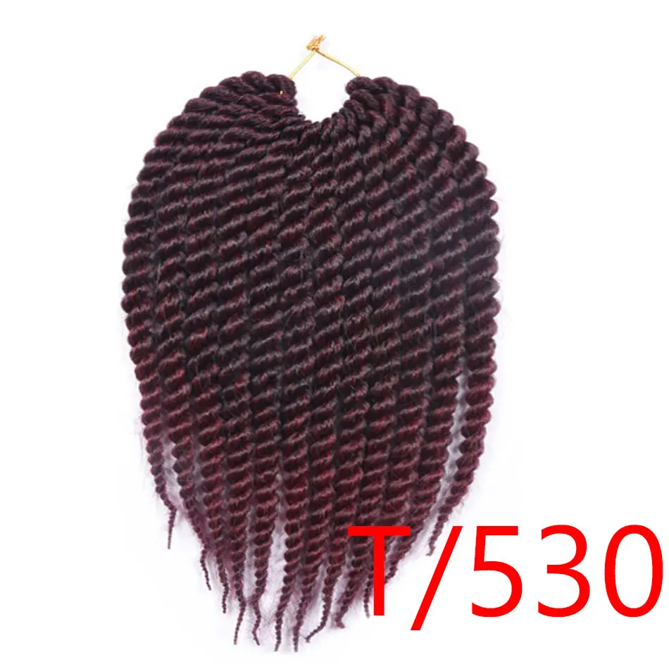 Qphair синтетические волосы 1" 12 шт./пакет черный Цвета Гаванские кудри крючком Briads