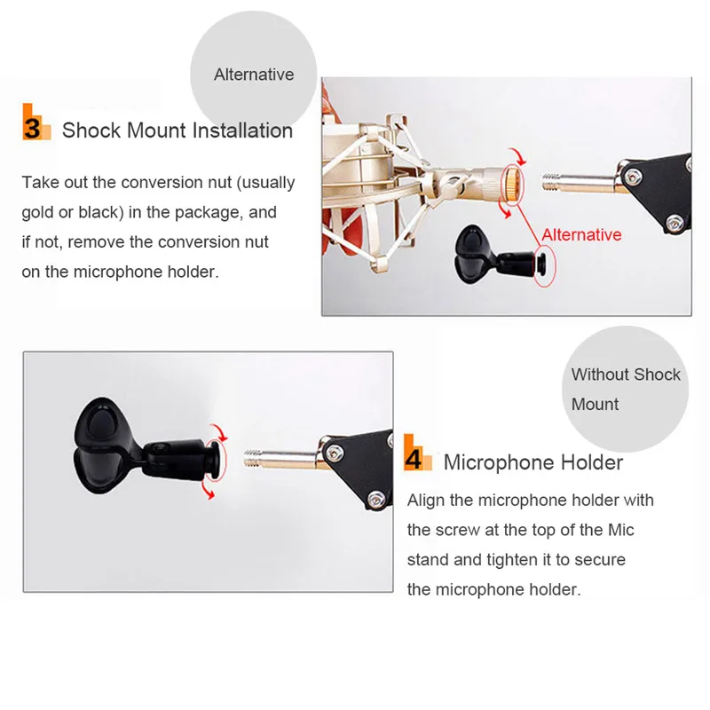 Универсальный держатель для микрофона 6 кг | Электроника