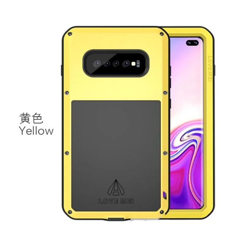 

Металлический чехол для Samsung Galaxy S10 Plus E S10E A8 A6 2018, противоударный стеклянный бронированный чехол для Samsung S10 Plus, чехол S10E