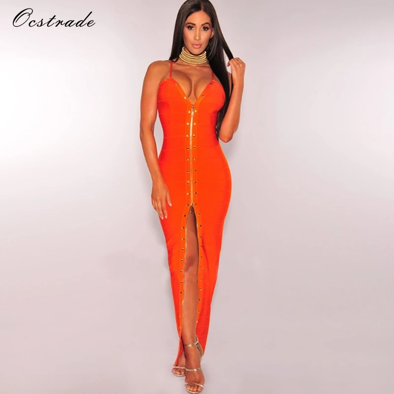 Ocstrade высококачественное искусственное волокно длинное облегающее платье новое