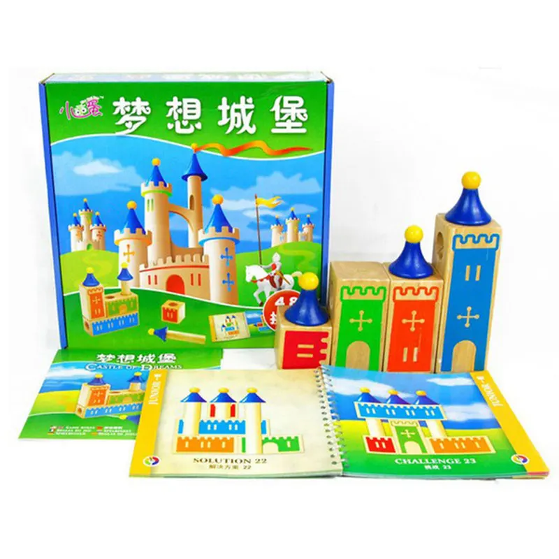 Heic Max Игрушки для раннего развития интеллекта деревянные Мини Строительные блоки