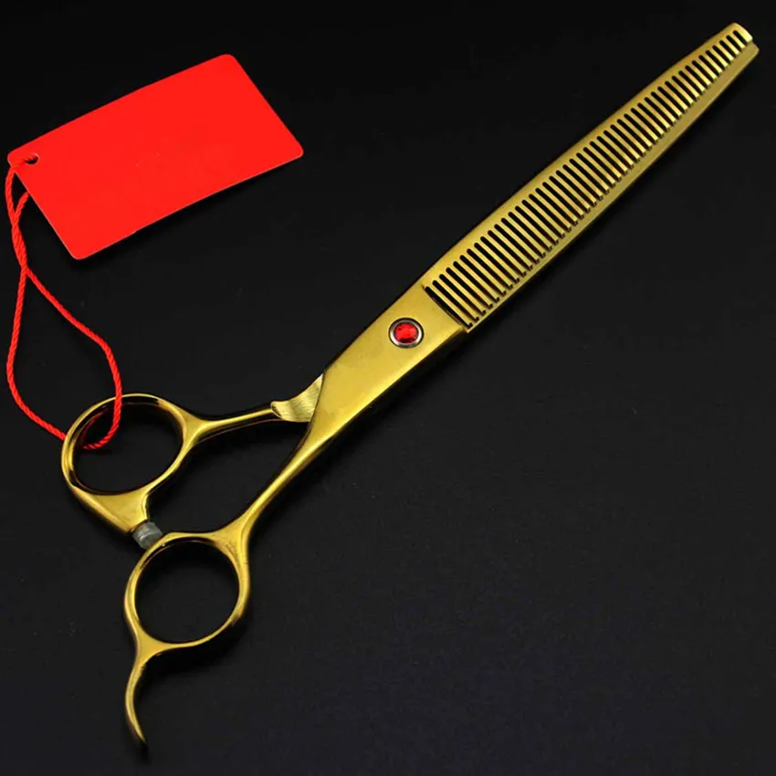 Профессиональные 4 комплекта 8 дюймов золотые ножницы для стрижки домашних