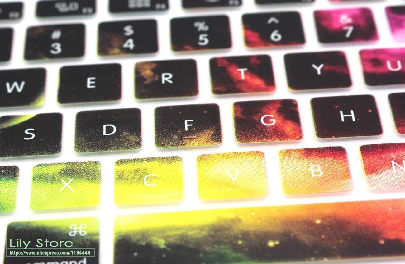 Для MacBook Air 13 3 цветная Туманность галактика Звездная Клавиатура Обложка