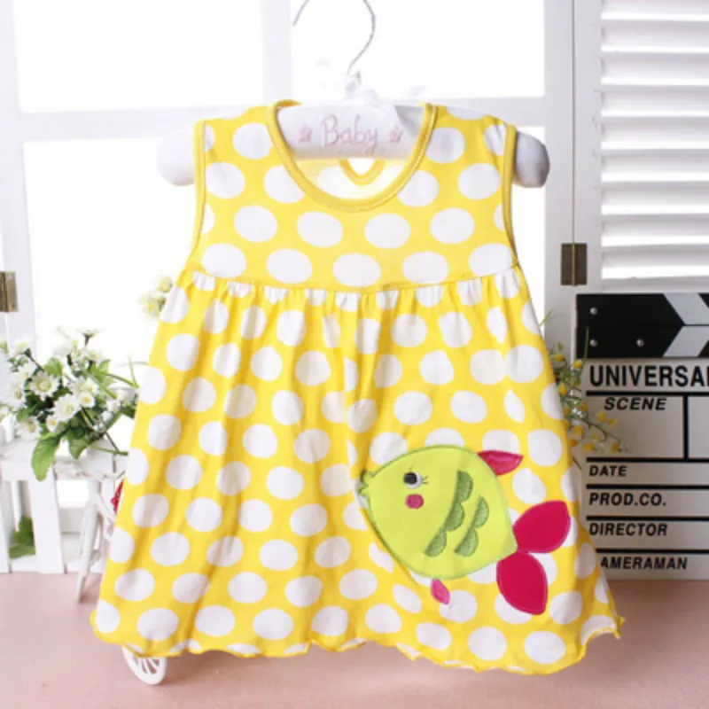 okoufen 2018 fashion toddler girl clothing brand baby dresses children kids clothes summer sleeveless dress for girls | Детская одежда