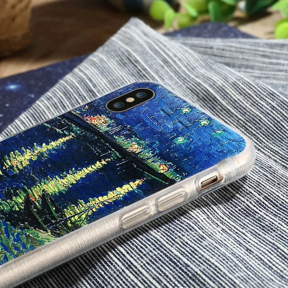 Caseier Книги по искусству телефона чехол для iPhone X Мягкий силиконовый рисунком Ван