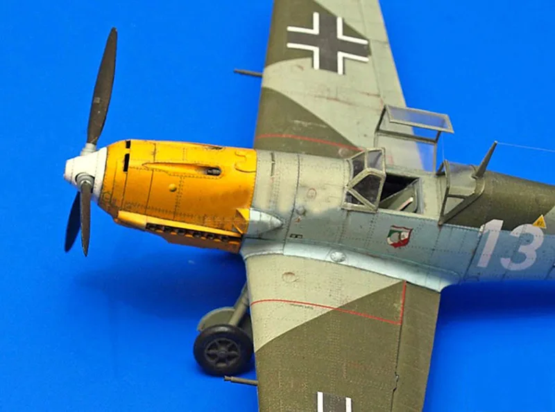1:33 Пособия по немецкому языку BF-109E-4 истребитель Бумага модель харинский версия 3D