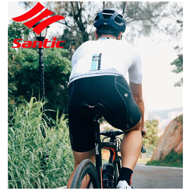 SANTIC Pro Team велосипедные шорты дышащие мужские колготки Спортивное нижнее белье |