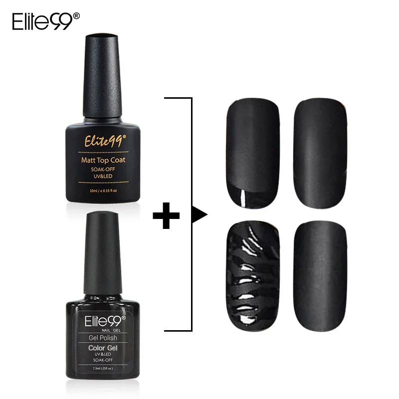 Матовый Гель лак Elite99 для ногтей 10 мл 7 3 мл|nail gel polish|gel polishblack polish |