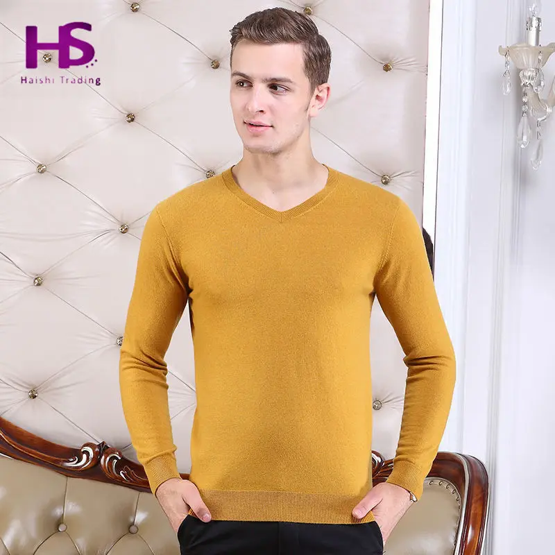 Высокое качество 2016 осень зима новый 100% мериносовой шерсти свитер мужчин