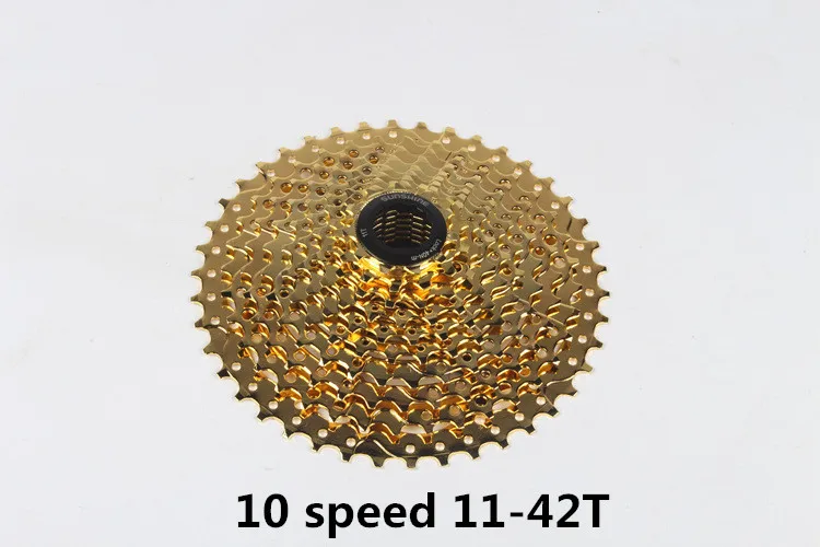 Солнце 9 Скорость 10 11 11-32/42T Золотой механизм трещотки для велосипеда кассета