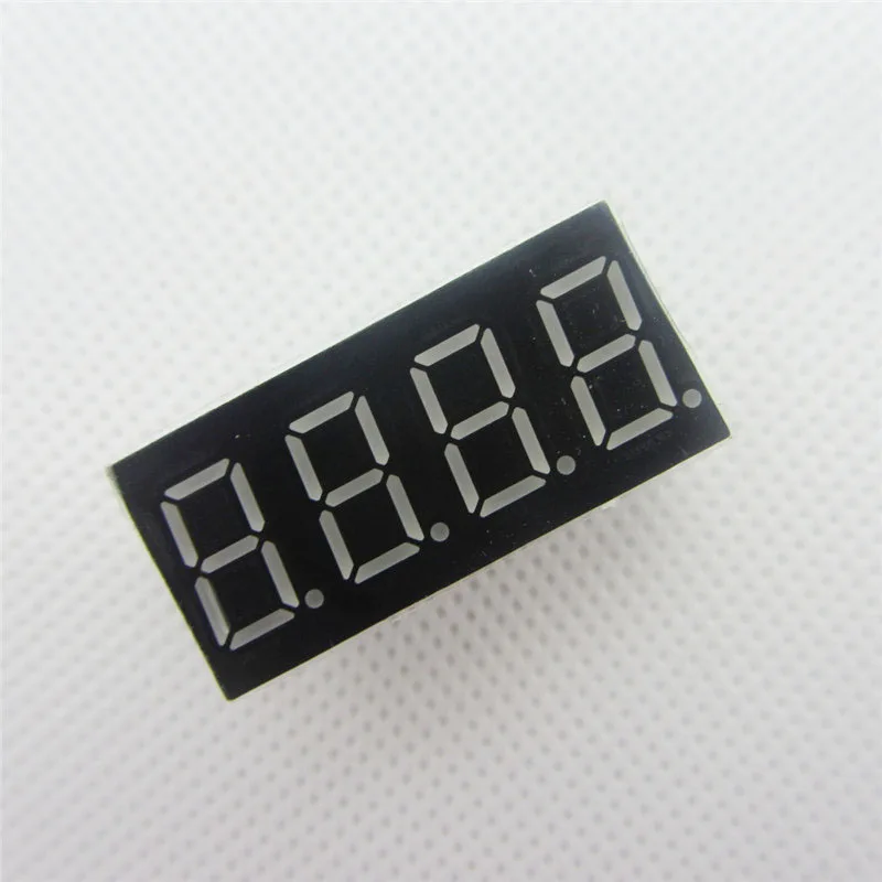 

10pcs 4bit 4 bit Common Anode Positive Digital Tube Red LED Display 7 Segment Digit