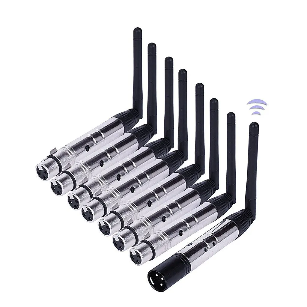 8 шт. DMX512 DMX Dfi DJ 2 4G беспроводной 7 приемник и 1 передатчик Контроллер освещения с