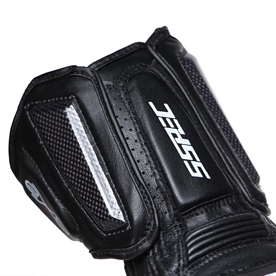 SSPEC Long Carbon Fiber Motorcycle Gloves Moto gp Racing Glove Men Cycling Leather Guantes Motorbike Luvas | Автомобили и