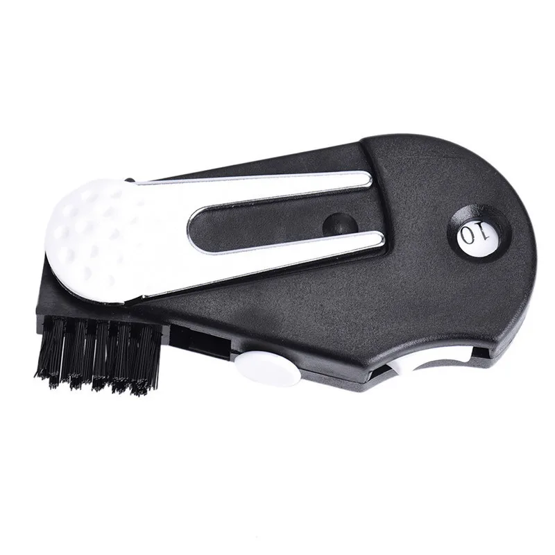 1 Pcs Golf Divot Tool Repair Switchblade Pitch Groove Cleaner Golf Pitchfork Putting Green Fork Golf Accessories