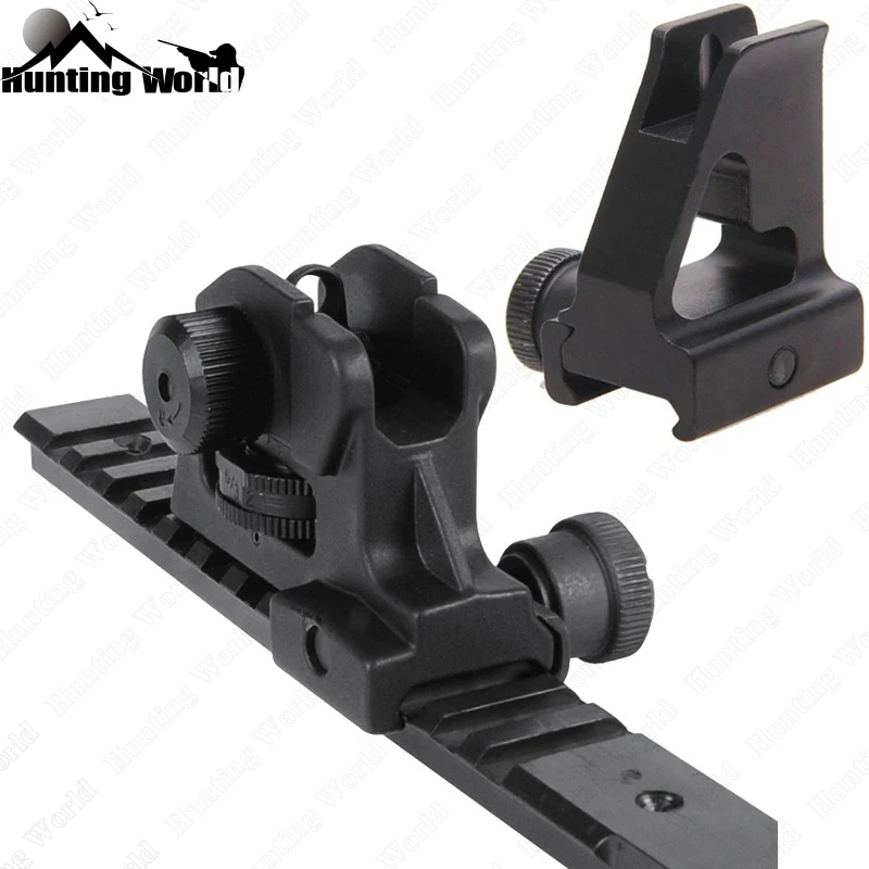 Тактический высокий профиль мушка резервного железа целик набор w/Full Парусность