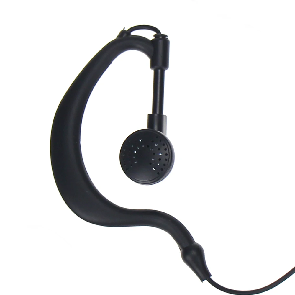 2 pin g shape earpiece earphone headset ptt mic for midland walkie talkie g6g7g8g9 gxt550 gxt650 lxt80 lxt110 lxt112 radio free global shipping