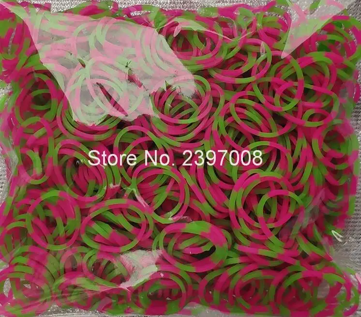 loom rubber bands bracelet rainbow rubber loom bands make woven bracelet DIY toys Christmas Gift for kids or hair - Цвет: 2728